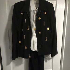 Vintage pant suit and blouse